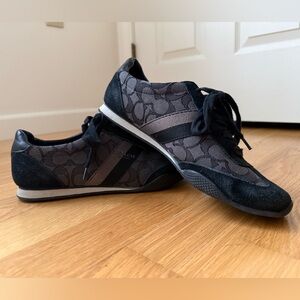 Coach Kelson Signature Sneakers Black Gray Size 9 Women’s